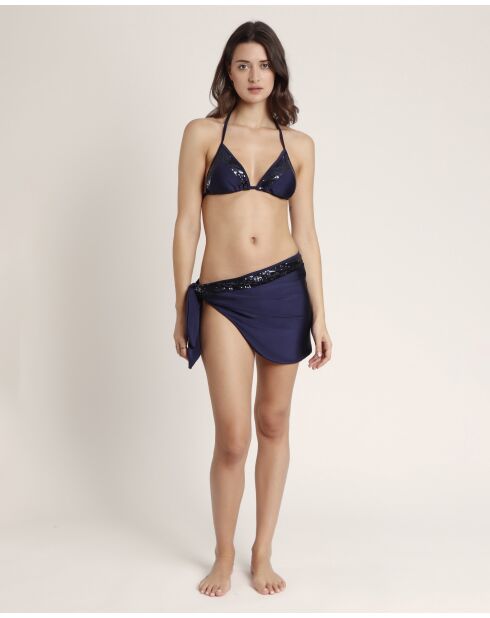 F marine glitter sarong