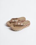Chanclas con cuña multicolor
