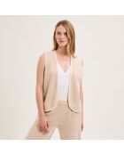Gilet sans manche en coton Emma dune