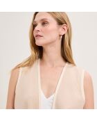 Gilet sans manche en coton Emma dune