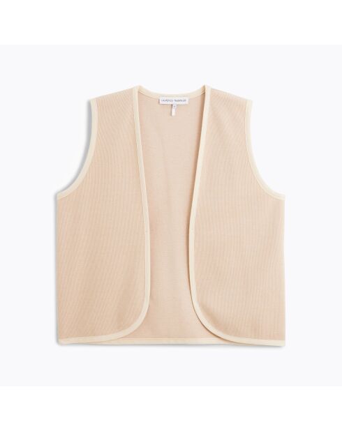 Gilet sans manche en coton Emma dune