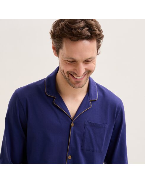 Pyjama long en coton Romeo nuit