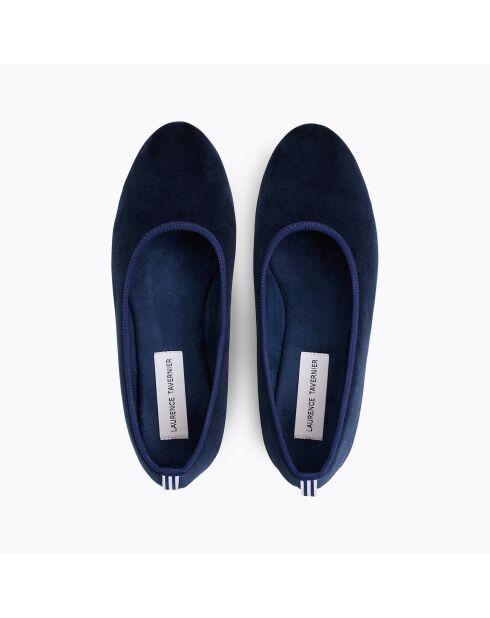 Marine Ballerine Pantoffeln