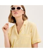 Pyjama en coton Essentiv paille