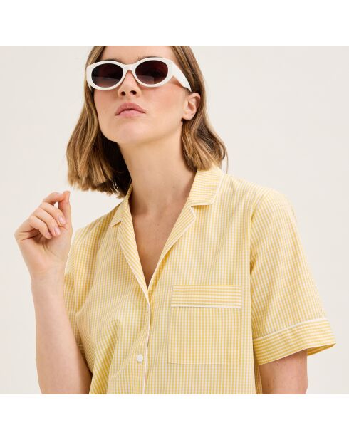 Pyjama en coton Essentiv paille