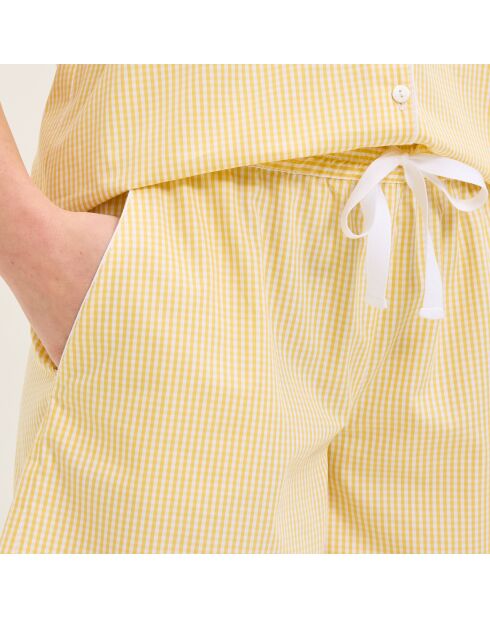 Pyjama en coton Essentiv paille