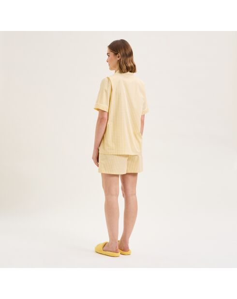 Pyjama en coton Essentiv paille