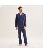 Pyjama long en coton arsene nuit