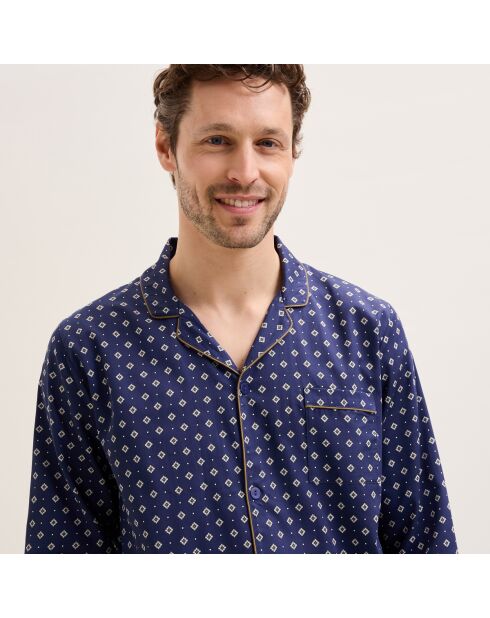 Pyjama long en coton arsene nuit