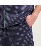 Pyjama en coton Edmond marine