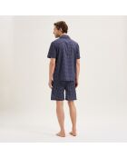 Pyjama en coton Edmond marine