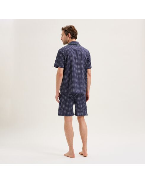 Pyjama en coton Edmond marine