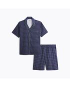 Pyjama en coton Edmond marine