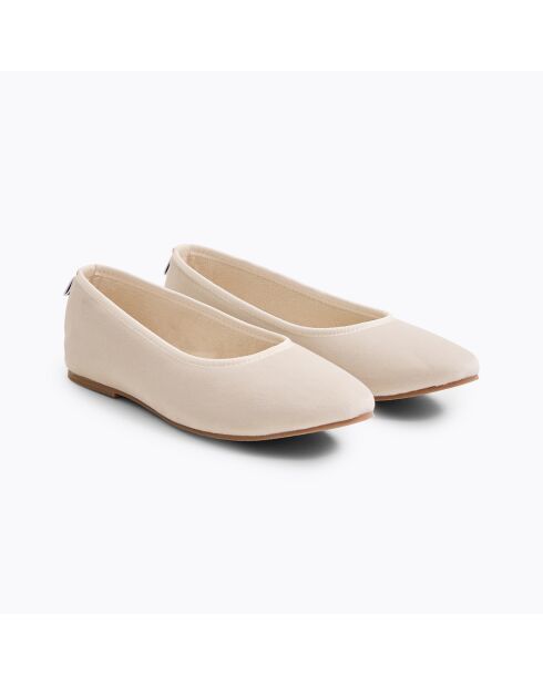 Pantofole Ballerine color crema
