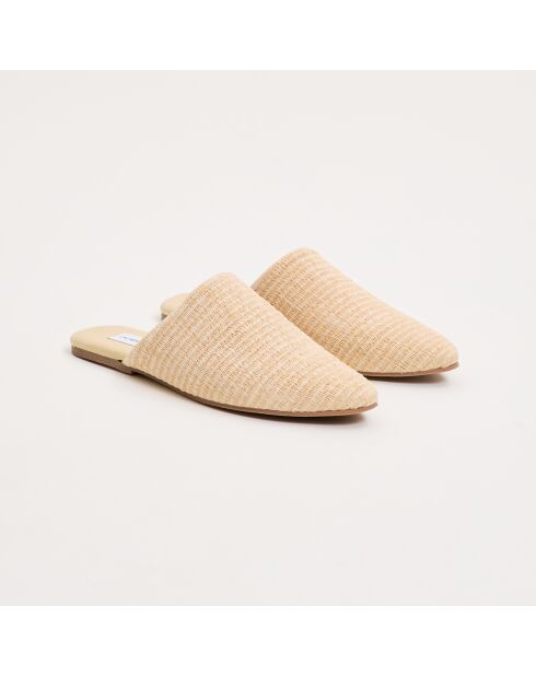 Chaussons Mules rafia