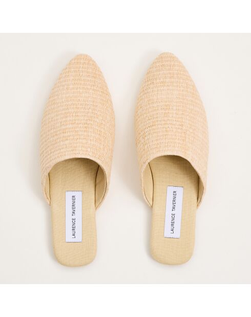 Chaussons Mules rafia