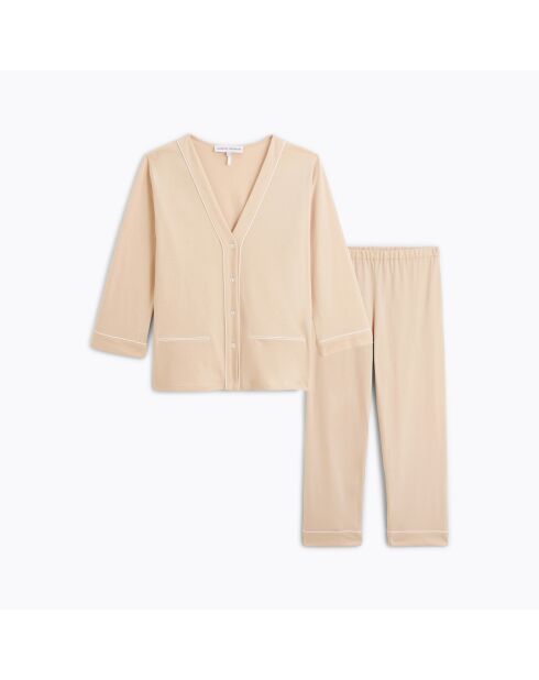 Pyjama en coton Eleonore dune