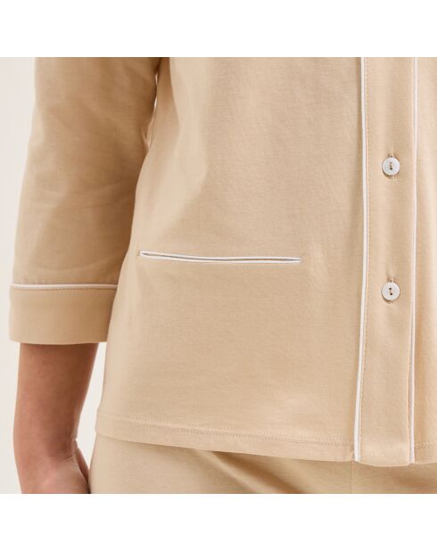 Pyjama en coton Eleonore dune