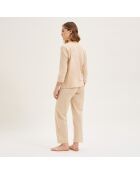 Pyjama en coton Eleonore dune