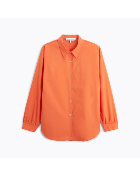 Chemise en coton Sixtine orange