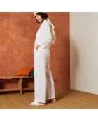 Pantalon en coton Hacienda blanc
