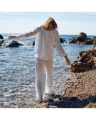 Pantalon en coton Hacienda blanc