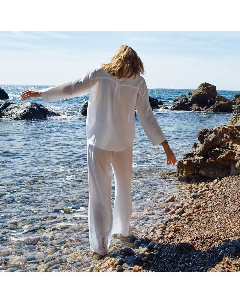 Pantalon en coton Hacienda blanc