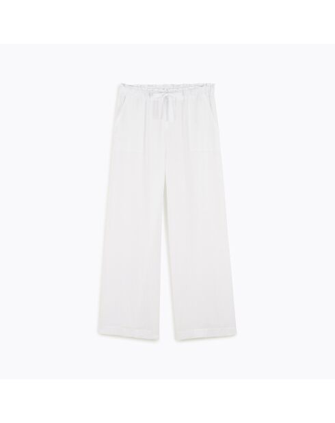 Pantalon en coton Hacienda blanc