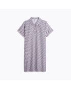 Chemise de nuit en coton Camille bleue