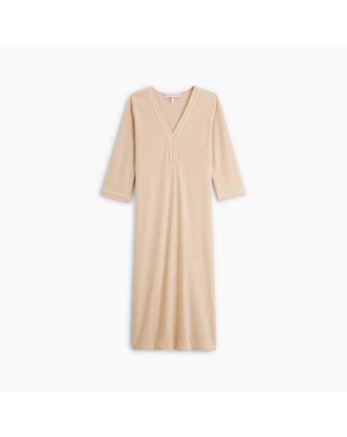 Chemise de nuit en coton Eleonore dune
