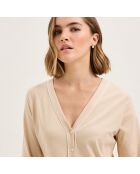 Chemise de nuit en coton Eleonore dune