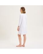Camisón blanco de algodón Eleonore