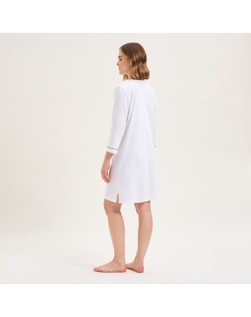 Camisón blanco de algodón Eleonore