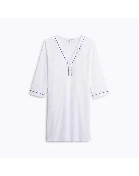 Camisón blanco de algodón Eleonore