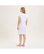 Camisón blanco de algodón Apolline