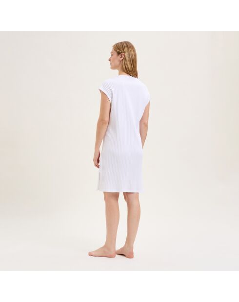 Camisón blanco de algodón Apolline