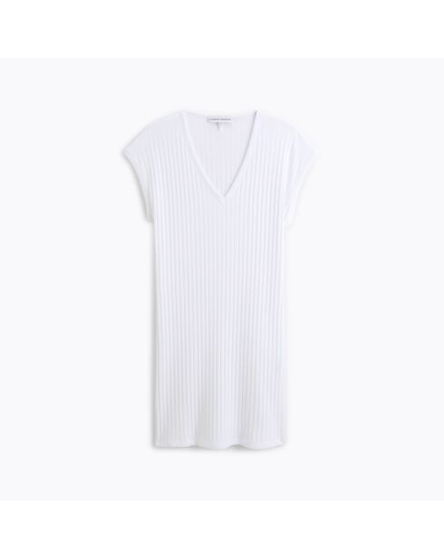 Camisón blanco de algodón Apolline