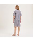 Pyjama en coton Camille bleu