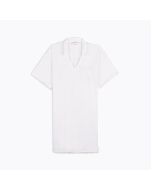 Chemise de nuit en coton Clarte blanche