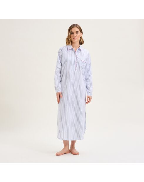 Liquette en coton Essentir bleue