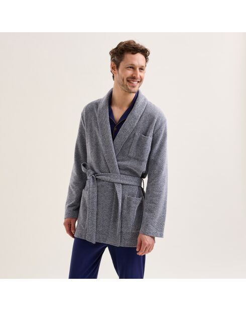Veste D Interieur en coton Leopold nuit