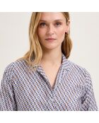 Pyjama en coton Camille bleu