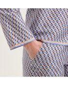 Pyjama en coton Camille bleu