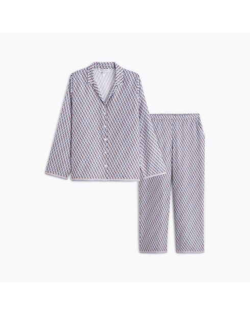 Pyjama en coton Camille bleu