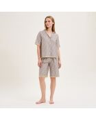 Pyjama en coton Mathilde dune