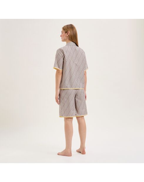 Pyjama en coton Mathilde dune