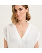Chemise de nuit en coton Romane écrue