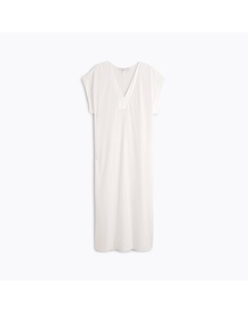 Chemise de nuit en coton Romane écrue