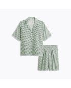 Pyjama en coton Camille jade