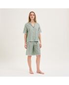 Pyjama en coton Camille jade